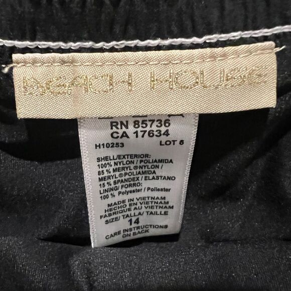 Beach House Women's Black Swim Shorts/Skort Size 14 - Picture 6 of 10